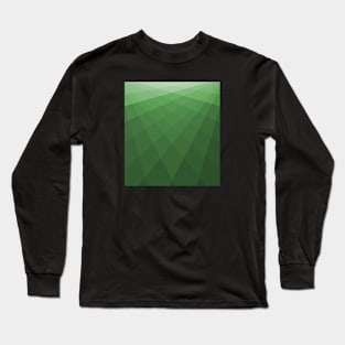 Geometric Green Pattern Long Sleeve T-Shirt